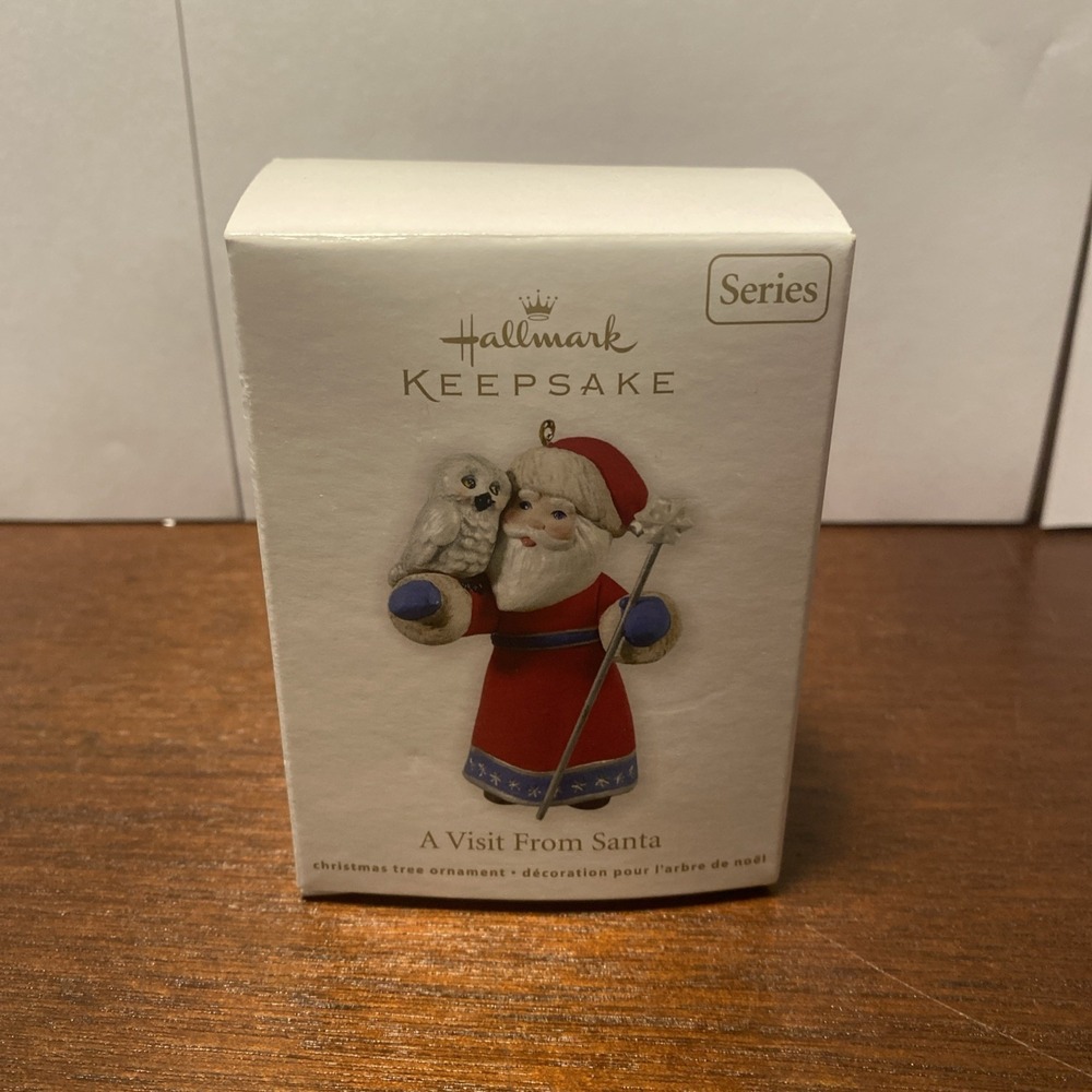 2011 Hallmark A Visit From Santa White Owl‎ Friend Keepsake Ornament #3